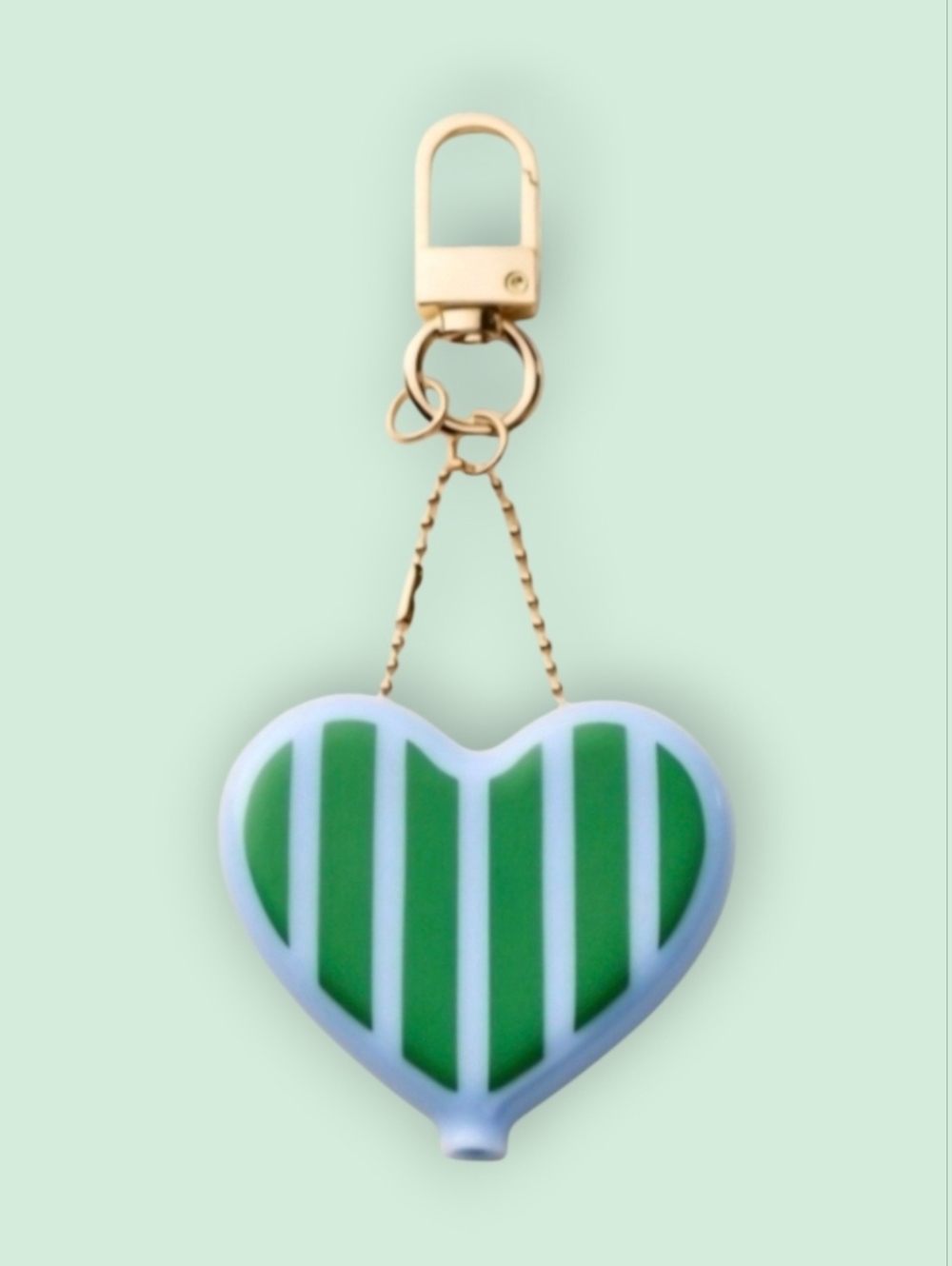 Kate Spade New York x Target Striped Heart-Shaped Coin Purse Bag Charm